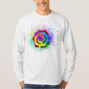 Suche nach regenbogen rose tshirts Blume