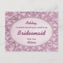 Suche nach brautjungfer einladungen Silber