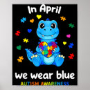 Suche nach blauer dinosaurier poster Autismus