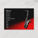 Suche nach saxophonisten visitenkarten Saxophonspieler