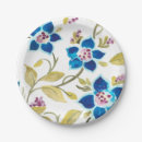 Suche nach blaue blumen teller Muster