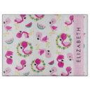 Suche nach rosa flamingos schneidebrettchen Monogramm