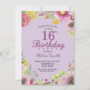 Suche nach lavendel 16 geburtstag einladungen Elegant