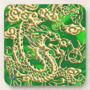 Suche nach chinesische drachen untersetzer Gold