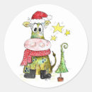 Suche nach weihnachtskuh aufkleber Weihnachtsmannmütze