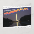 Suche nach washington monument washington dc postkarten Nacht