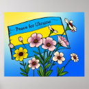 Suche nach ukrainische flagge poster Blau und gelb