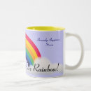 Suche nach irgendwo tassen Regenbogen