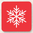 Suche nach schneeflocke untersetzer Rot