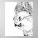 Suche nach schwarz weißer wolf poster Wildtier