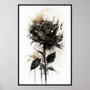 Suche nach rose schwarz poster Für sie