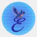 Suche nach monogramm e aufkleber Elegant