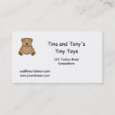 Suche nach spielwaren visitenkarten Teddybär