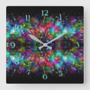 Suche nach farbiges glas wanduhren Regenbogen