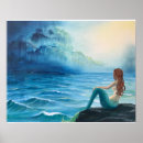 Suche nach meerjungfrauen poster Blau