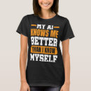 Suche nach künstliche intelligenz tshirts Lernen