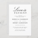 Suche nach liebe ist geduldig einladungen Paar