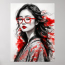 Suche nach asiatische poster Schwarz weiß