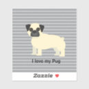 Suche nach pug aufkleber Mops