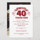Suche nach 40th wedding anniversary einladungen Modern