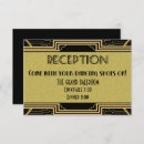 Suche nach die großen gatsby hochzeits einladungen Schwarz und gold