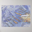 Suche nach feuer und eis poster Blau