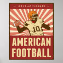 Suche nach american football poster Vintag