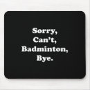 Suche nach badmintonspieler mousepads Badminton lustig
