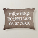 Suche nach braut und bräutigam kissen Burlap