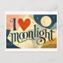 Suche nach mondlicht postkarten Nacht