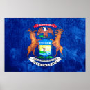 Suche nach michigan flagge poster Vereinte staaten
