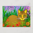 Suche nach grüne katze postkarten Blume