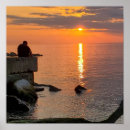 Suche nach einsamkeit poster Sonnenuntergang