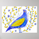 Suche nach gelbe vögel poster Blau