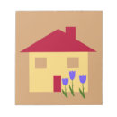 Suche nach haus notizblock Rot