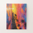 Suche nach tropischer sonnenuntergang puzzle Ozean
