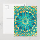 Suche nach mandala blume postkarten Gold