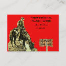 Suche nach cowboy visitenkarten Pferde