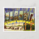 Suche nach alaska tourismus postkarten Vintag