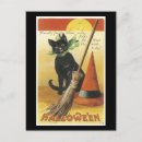 Suche nach halloween katze postkarten Retro