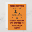 Suche nach hexe auf besen einladungen Jede person