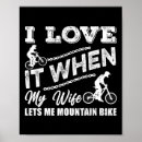 Suche nach frau auf fahrrad poster Mountainbike