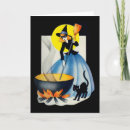 Suche nach hexe auf broomstick karten Katze