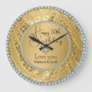 Suche nach 50 geburtstag wanduhren Gold