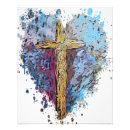 Suche nach jesus kreuz poster Herz