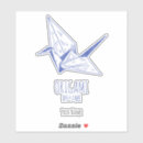 Suche nach origami papier aufkleber Kran