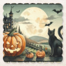 Suche nach halloween katze untersetzer Kürbis