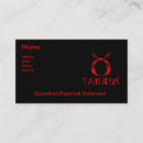 Suche nach stier in der visitenkarten Tierkreiszeichen