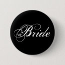 Suche nach schwarz weiß hochzeit buttons Braut