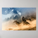 Suche nach wolf und mond poster Landschaft